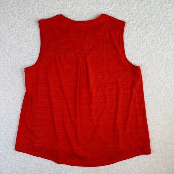 Athleta womens red/orange tank size xl gym workout - Picture 7 of 8